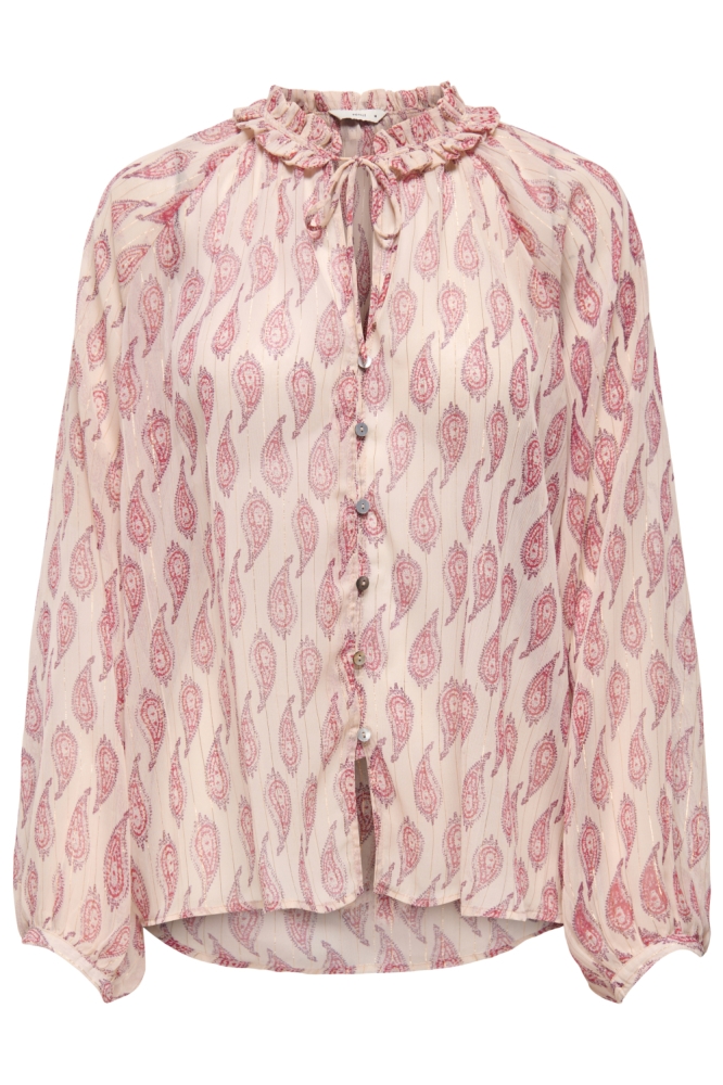 ONLVIENNA L/S BLOUSE WVN 15372465 MOONBEAM/VIENNA PRI